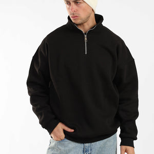 Zen Half-Zip Sweatshirt - Black