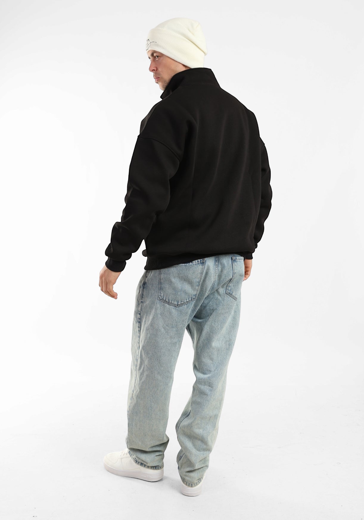 Zen Half-Zip Sweatshirt - Black