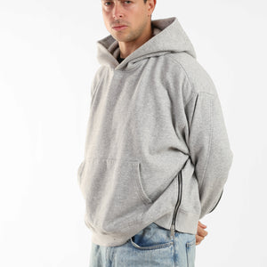 Zen Lounge Side-Zip Hoodie - Heather Grey