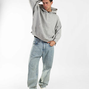Zen Lounge Side-Zip Hoodie - Heather Grey