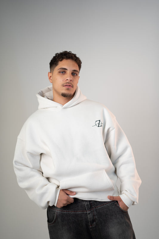 Zen Oversized Off-White Hoodie - Zen Loungewear 