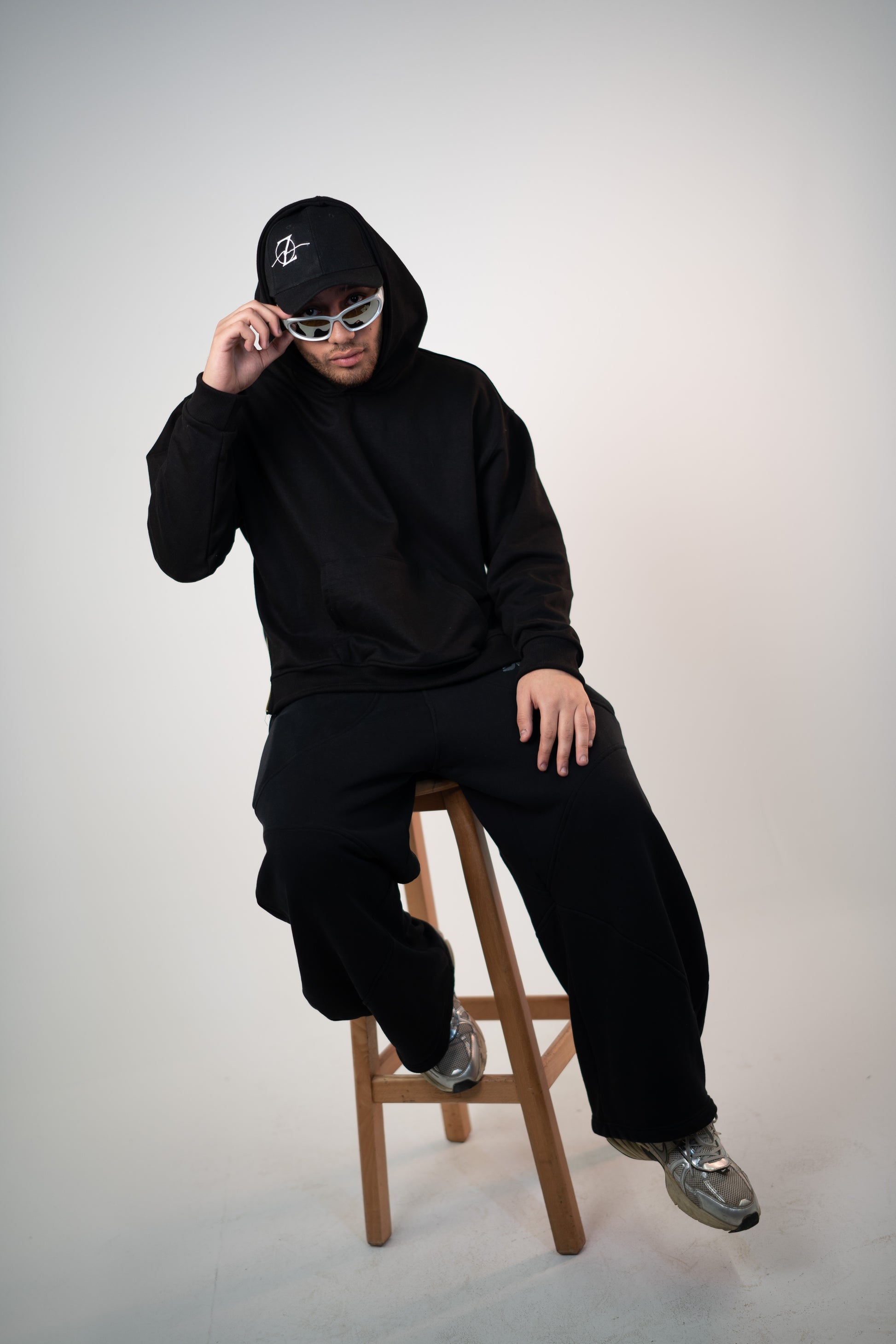 Midnight Minimalist Hoodie - Zen Loungewear 