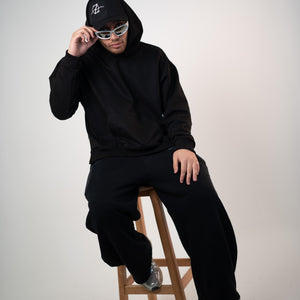Midnight Minimalist Hoodie - Zen Loungewear 