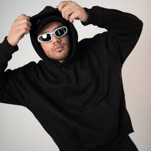 Midnight Minimalist Hoodie - Zen Loungewear 