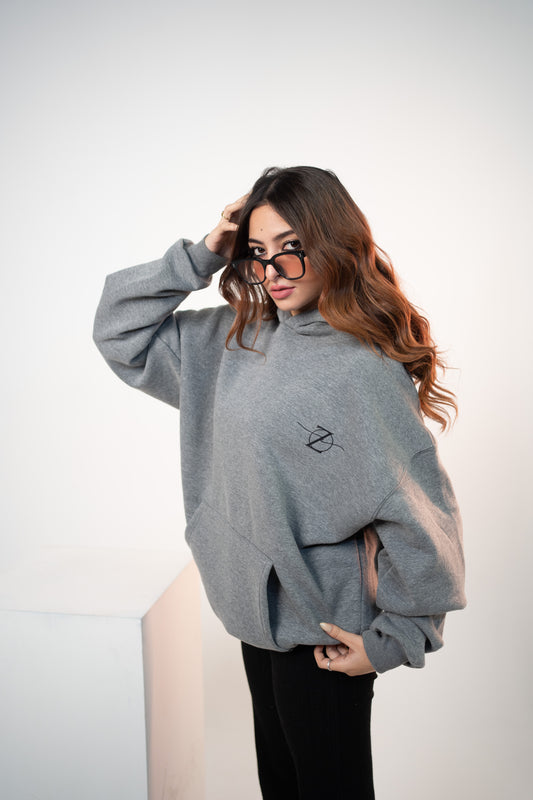 Zen Unisex Oversized Grey Urban Hoodie - Zen Loungewear 